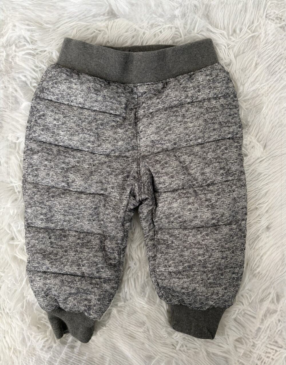 Baby Gap 12/18 Mo. Gray Marbled Soft Waist Puffer Pants. Warm, Exc. Condition